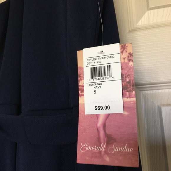 Emerald Sundae navy size 5 dress - Picture 6 of 8